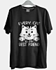 Jede Katze ist mein bester Freund - Ice Cotton T-Shirt