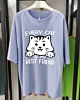 Every Cat Is My Best Friend - T-shirt oversize à manches mi-longues