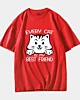 Every Cat Is My Best Friend - T-shirt oversize à épaules tombantes