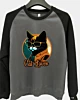 Retro Cool Cat With Sunglasses - Sweatshirt à manches raglan