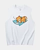 Gato de dibujos animados durmiendo - Camiseta de tirantes