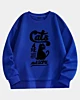 Katzen sind einfach genial - Drop Shoulder Fleece-Sweatshirt