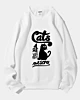 Katzen sind einfach genial - Pellet Fleece Sweatshirt