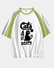 Cats Are Just Awesome - Camiseta Raglan Media Manga