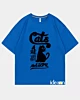 Cats Are Just Awesome - Ice Cotton Oversized T-Shirt