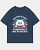 Cats Make Me Happy - Camiseta oversize con hombros caídos