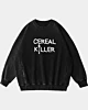 Cereal Killer Frühstück Acid Wash Sweatshirt