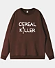 Cereal Killer Breakfast Drop Shoulder Sweatshirt