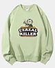 Cereal Killer Food Pun Humor Costume Funny Halloween Classic Fleece Sweatshirt