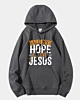 Meine Hoffnung liegt ganz bei Jesus - Christlicher Pellet Fleece Hoodie