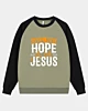 Christian All My Hope Is In Jesus Raglan Sleeve Sweatshirt