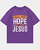 Christian All My Hope Is In Jesus Oversized Drop Shoulder T-Shirt