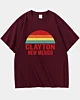 Clayton New Mexico Schwergewichts-T-Shirt in Übergröße