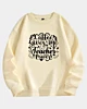 Coffee Gives Me Teacher Power Drop Shoulder Fleece Sweatshirt