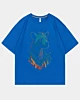 Colorful Head Hyena Pop Wolf Oversized Cooling T-Shirt