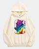 Colorful Tiger Oversized Fleece Hoodie