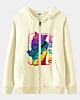 Colorful Tiger Full Zip Hoodie