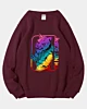 Sweatshirt en polaire de tigre coloré