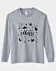 Country Music Lettering With Hat Notes Guitar Musical Show Long Sleeve T-Shirt