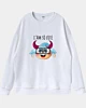 Cute Animal Little Monster Meme Drop Shoulder Sweatshirt