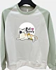 Niedliche Katze Vogel Maskottchen - Raglan Ärmel Sweatshirt