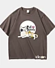 Cute Cat Bird Mascots - Maglietta oversize di peso elevato