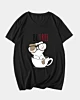 Relaxed Cute Kitten - V Neck T-Shirt