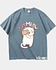 Lindo gato fotógrafo - Camiseta de gran tamaño de peso pesado