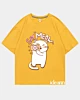 Lindo fotógrafo de gatos - Camiseta Ice Cotton Oversized