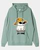 Cute Cool Yellow Cat With Sunglasses And Hats Drop Shoulder Hoodie