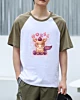 Cute Teddy Horse Short Raglan T-Shirt