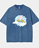 Cute Unicorn On Cloud Vintage T-Shirt