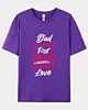 Papa Un premier héros pour un fils Un premier amour pour une fille T-shirt classique 5.3 oz