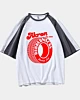 Defunct Akron Rubbernecks Baseball Team Mid Half Sleeve Raglan T-Shirt