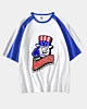 Defunct Allentown Ambassadors Baseball Team Mid Half Sleeve Raglan T-Shirt