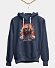 Divine Duality Modern Hippie Psychedelic Jesus Classic Fleece Hoodie