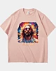 Divine Duality Modern Hippie Psychedelic Jesus Heavyweight Oversized T-Shirt