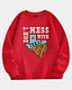 Donot Mess With Texas Vintage Badge - Drop Shoulder Fleece Sweatshirt