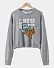 Donot Mess With Texas Vintage Abzeichen - Sweatshirt beschnitten