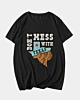 Donot Mess With Texas Vintage Badge - T-Shirt mit V-Ausschnitt