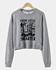 Every Little Girl Thanks Her Father Cropped Sweatshirt