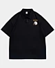 Fire Wolf Violence Oversized Polo Shirt