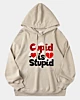 Cupid ist dumm Oversized Hoodie