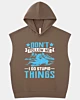 Funny Don't Follow Me I Do Stupid Things Sleeveless Hoodie