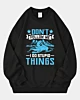 Funny Don't Follow Me I Do Stupid Things Oversized Sweatshirt