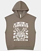 Funny I'm A Carpenter I Cant Fix Stupid Sleeveless Hoodie