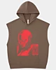 Futuristic Streetwear Brutalism Graphic Sleeveless Hoodie