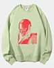 Sweatshirt en molleton classique à graphisme brutaliste pour streetwear futuriste