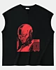 Futuristic Streetwear Brutalism Graphic Sleeveless T-shirt