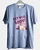 Get Well Soon Funny Cat - Ice Cotton T-Shirt